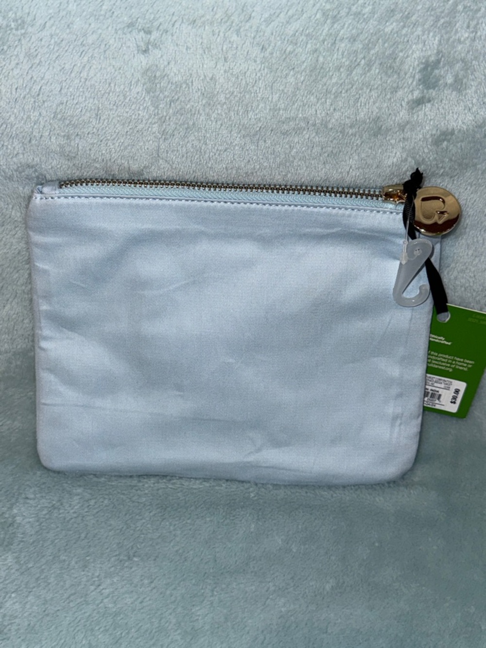 "Life of the Party" Beaded Wristlet Clutch in Blue and Green - Picture 2 of 12